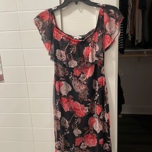 Off the shoulder floral dress